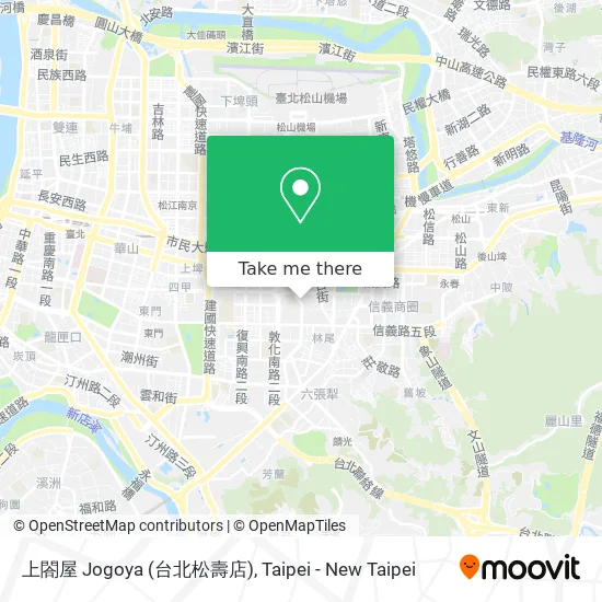 上閤屋 Jogoya (台北松壽店) map