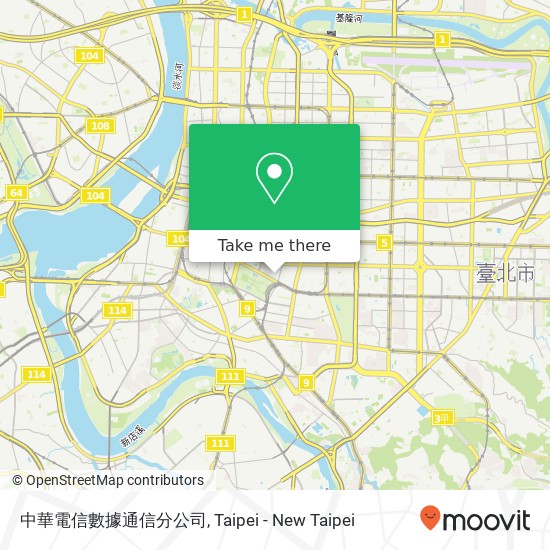 中華電信數據通信分公司 map