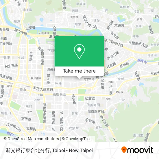 新光銀行東台北分行 map