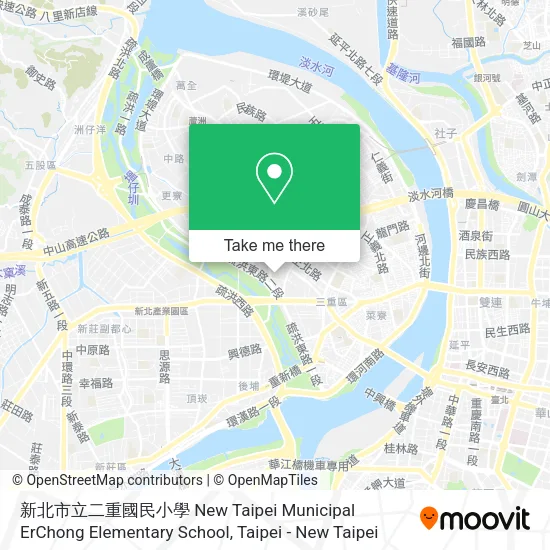 新北市立二重國民小學 New Taipei Municipal ErChong Elementary School地圖