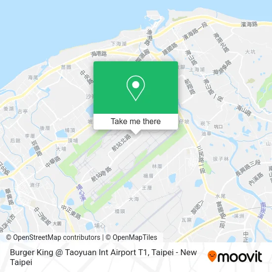 Burger King @ Taoyuan Int Airport T1地圖