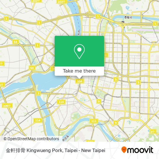 金軒排骨 Kingwueng Pork map