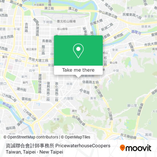 資誠聯合會計師事務所 PricewaterhouseCoopers Taiwan map