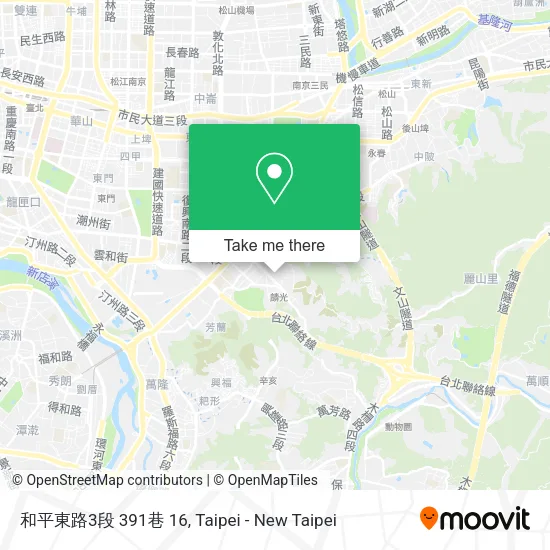和平東路3段 391巷 16地圖