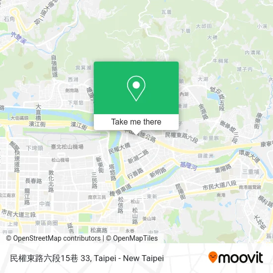 民權東路六段15巷 33地圖