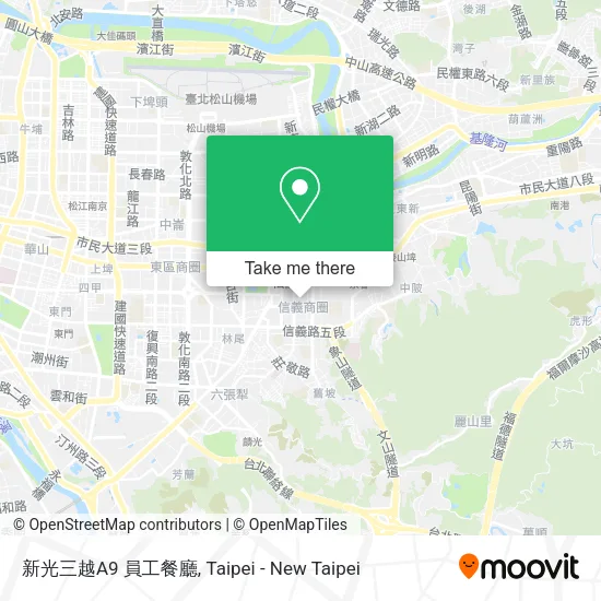 新光三越A9 員工餐廳 map