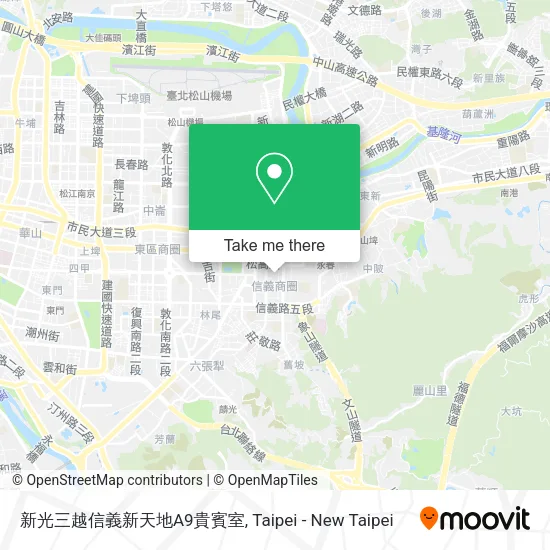 新光三越信義新天地A9貴賓室 map