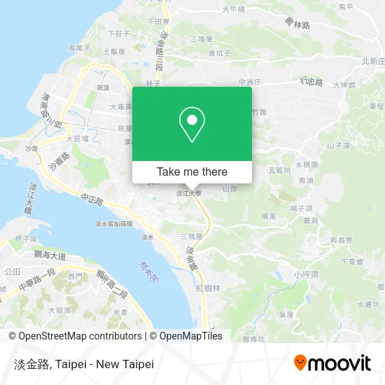 淡金路 map