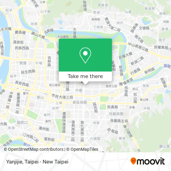 Yanjijie map