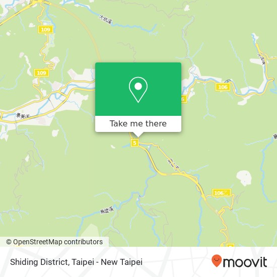 Shiding District map