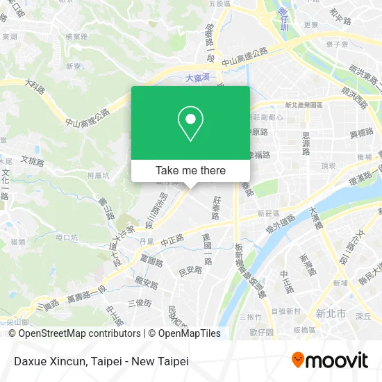 Daxue Xincun map