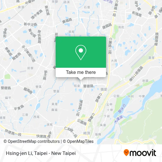 Hsing-jen Li map