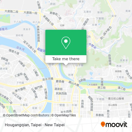 Hougangqian map