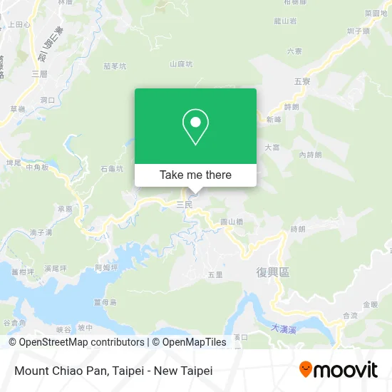 Mount Chiao Pan map