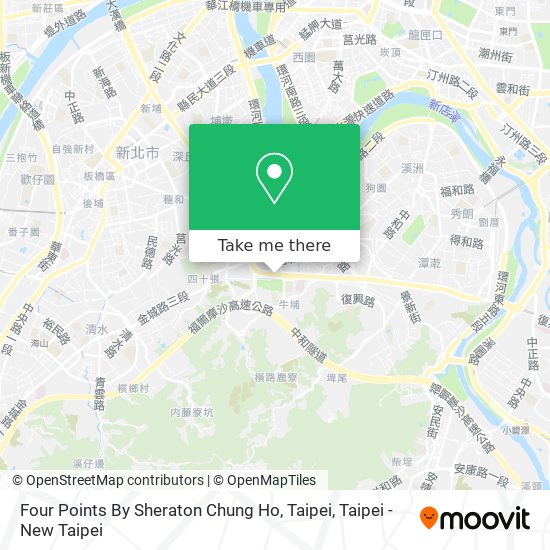 Four Points By Sheraton Chung Ho, Taipei map