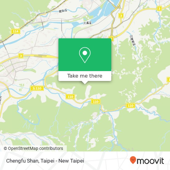 Chengfu Shan map