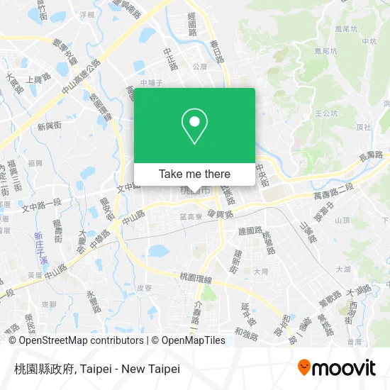 桃園縣政府 map