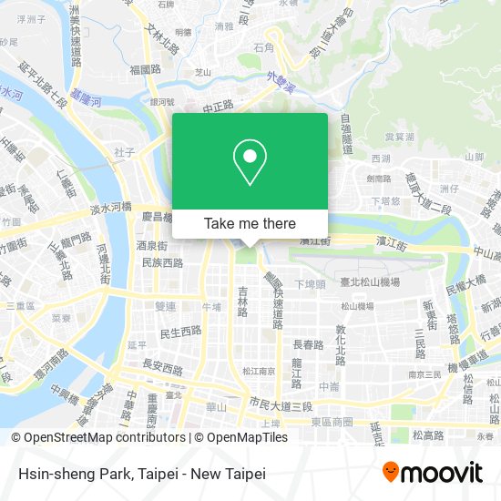 Hsin-sheng Park map