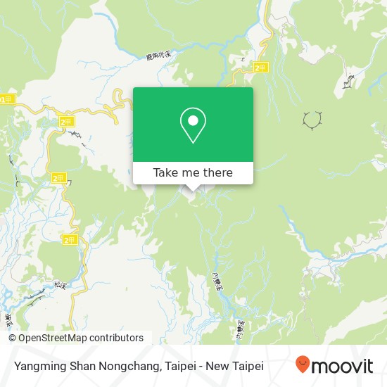 Yangming Shan Nongchang map