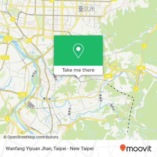 Wanfang Yiyuan Jhan map