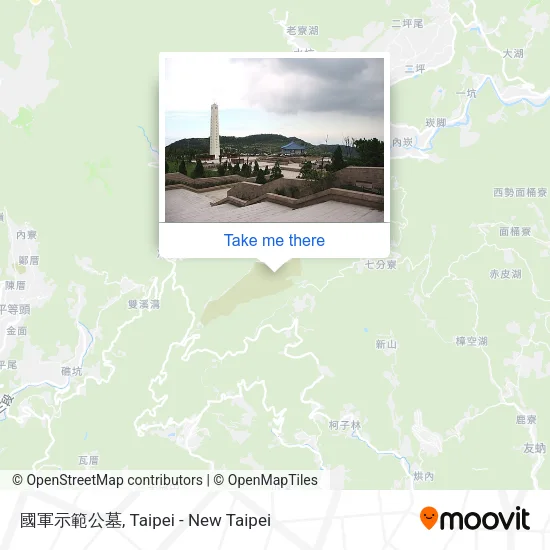 國軍示範公墓地圖