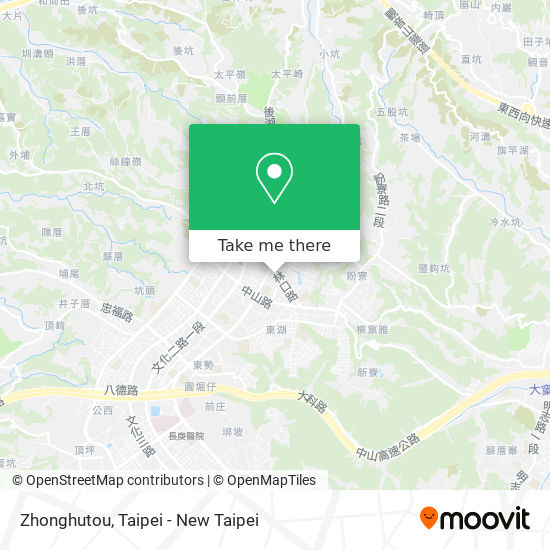 Zhonghutou map