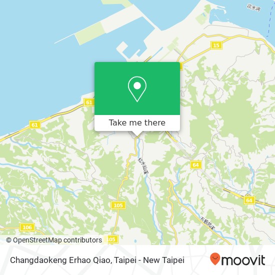 Changdaokeng Erhao Qiao map