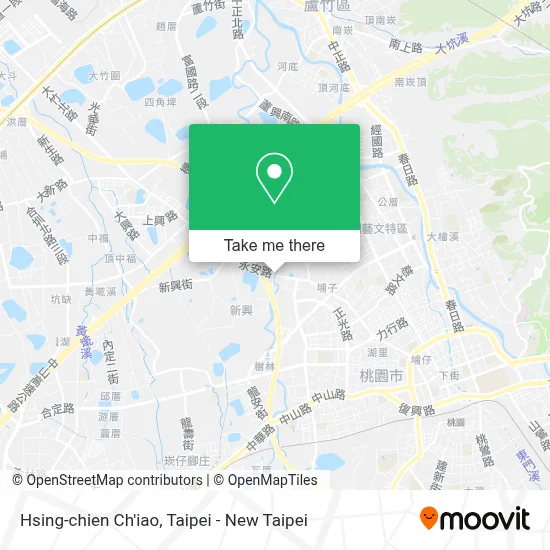 Hsing-chien Ch'iao map