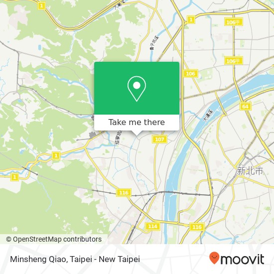 Minsheng Qiao map
