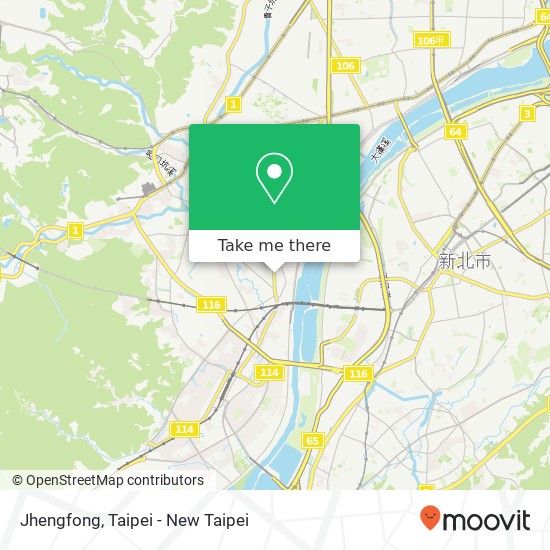 Jhengfong map