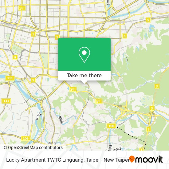 Lucky Apartment TWTC Linguang地圖