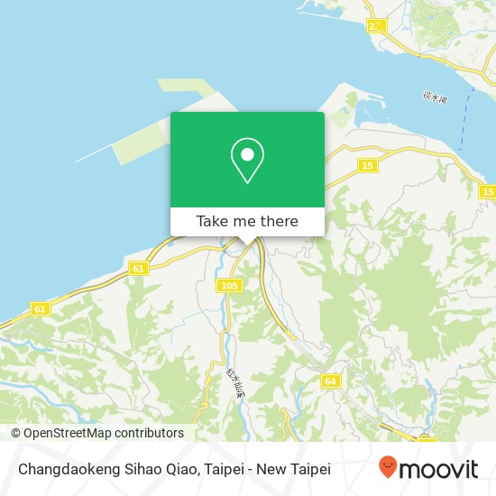 Changdaokeng Sihao Qiao map