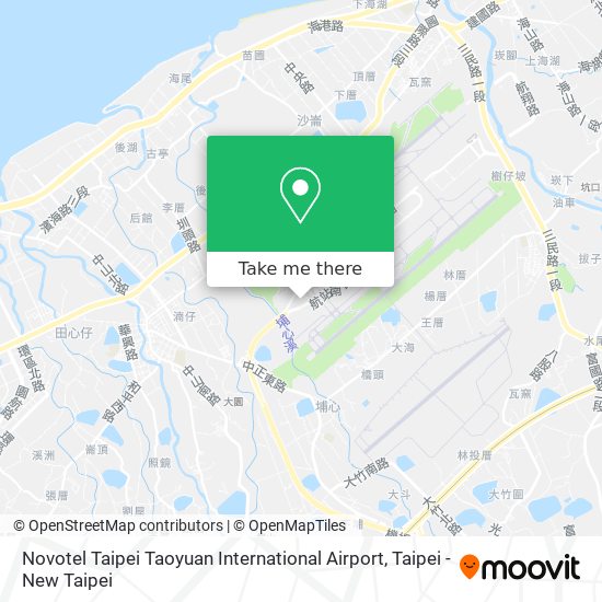 Novotel Taipei Taoyuan International Airport map