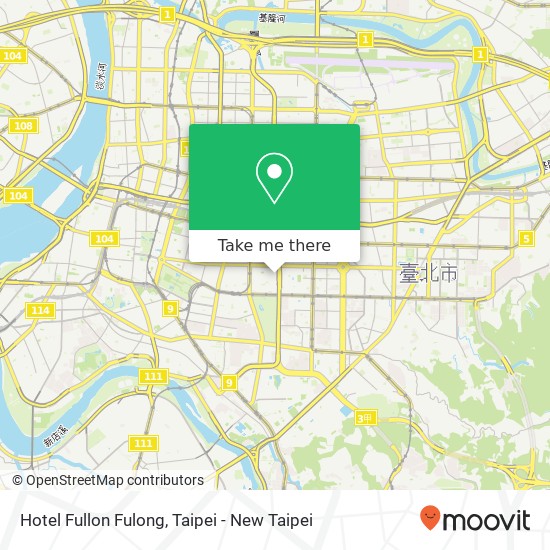 Hotel Fullon Fulong map