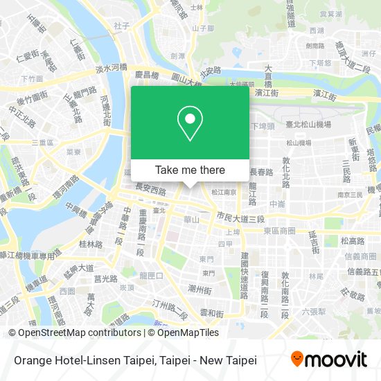 Orange Hotel-Linsen Taipei map