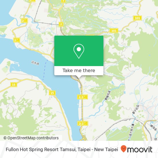 Fullon Hot Spring Resort Tamsui map