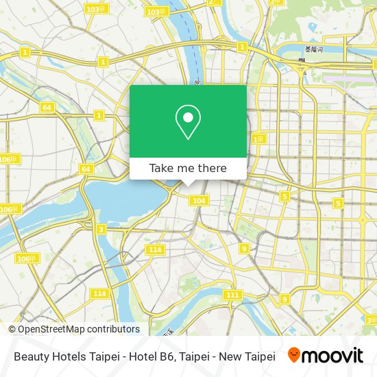 Beauty Hotels Taipei - Hotel B6 map
