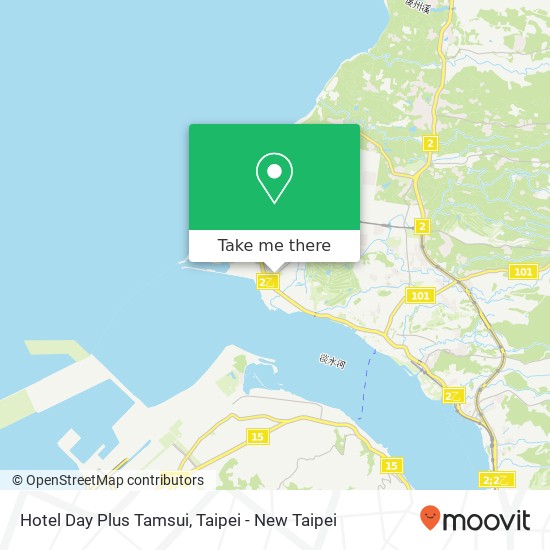 Hotel Day Plus Tamsui map