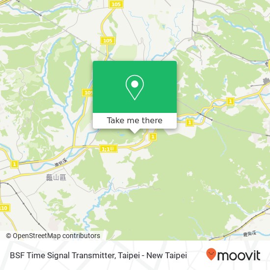 BSF Time Signal Transmitter map