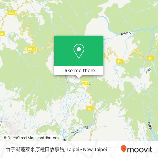 竹子湖蓬萊米原種田故事館 map
