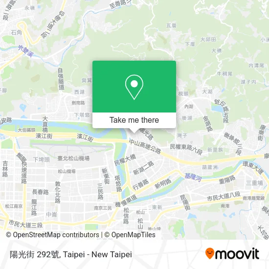陽光街 292號地圖