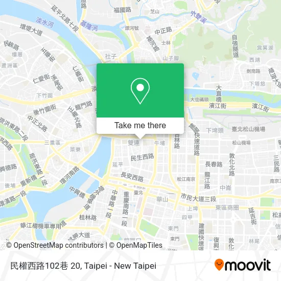 民權西路102巷 20地圖