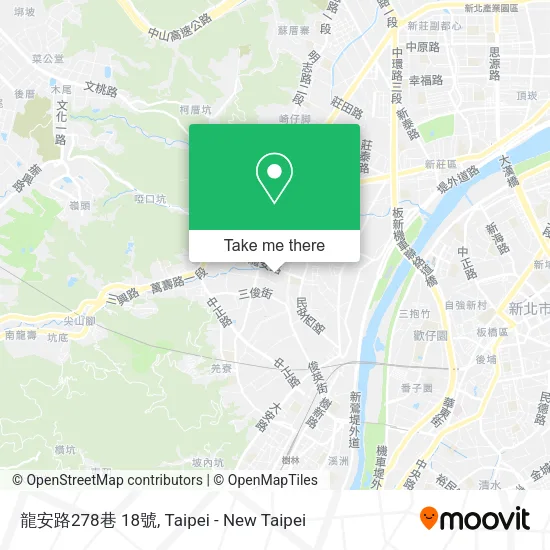龍安路278巷 18號地圖