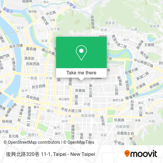復興北路320巷 11-1地圖