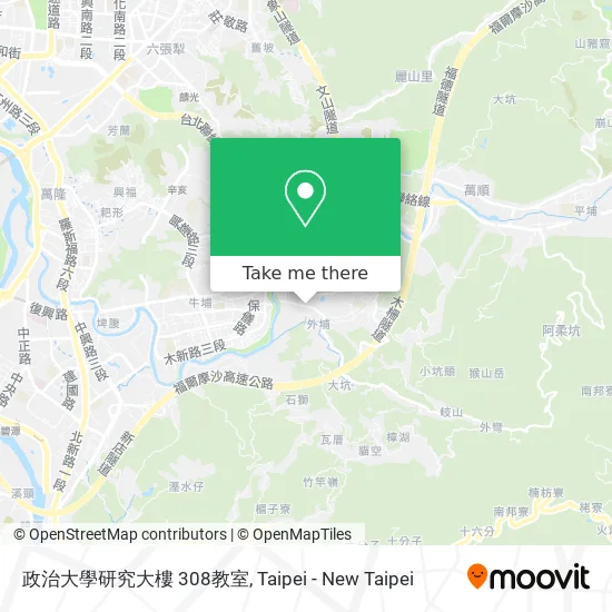 政治大學研究大樓 308教室 map
