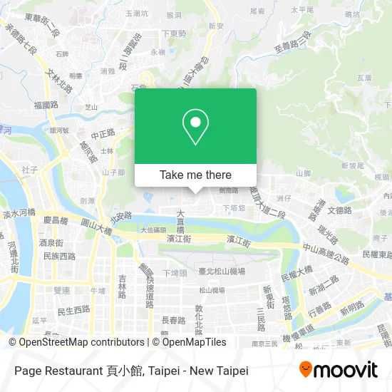Page Restaurant 頁小館 map