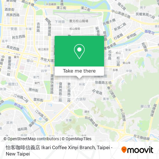 怡客咖啡信義店 Ikari Coffee Xinyi Branch map