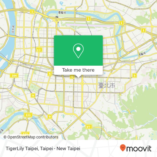 TigerLily Taipei map