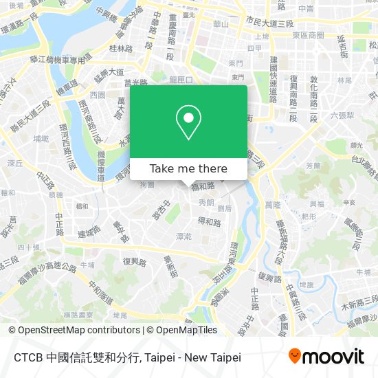 CTCB 中國信託雙和分行地圖