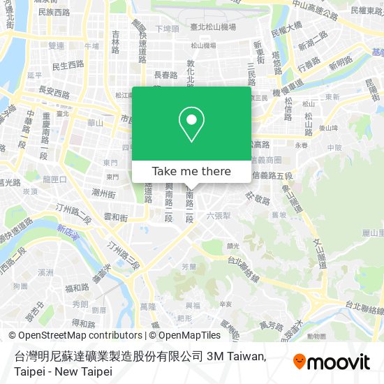 台灣明尼蘇達礦業製造股份有限公司 3M Taiwan地圖